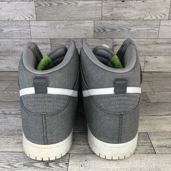 Nike Dunk High Wolf Grey/White Cool Grey Men\'s Shoes Size 13 EUC 317982-045 main image 5